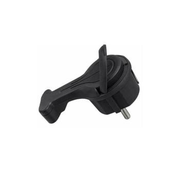 SLIMMY lapos földelt dugvilla fogantyúval 16A 250V fekete SCHUKO 8002910 VITO kép
