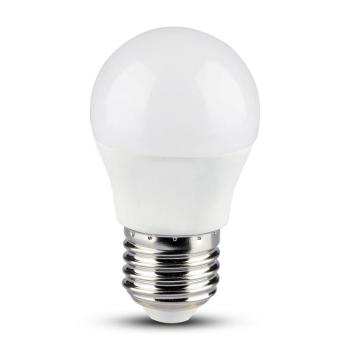 SMART LED izzó, 5w, RGB+CCT, 300lm, E27, 180°, fehér, CRI>80, dimmelhető, V-TAC, 2755 kép