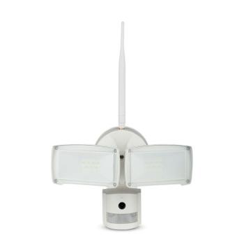 SMART LED reflektor WIFI szenzoros kamerával, 18w, 6000K, hideg fehér, 600lm, 180°, fehér, CRI>70, V-TAC, 5745 kép