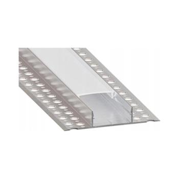 SmartLED Beépíthető profil LED szalagokhoz, 1 m, ezüst/fehér 7572 kép