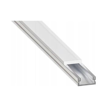 SmartLED Beépíthető profil LED-szalagokhoz, 1 m, ezüst/fehér 7574 kép