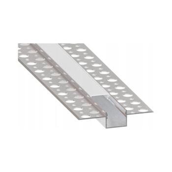 SmartLED Beépíthető profil LED-szalagokhoz, 1 m, ezüst/fehér 7726 kép