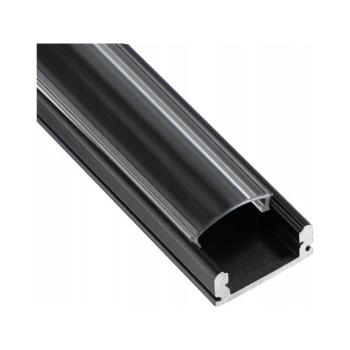 SmartLED Beépíthető profil LED szalagokhoz, 1 m, fekete/átlátszó 7705