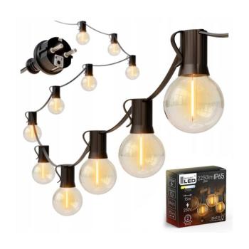 SmartLED LED kültéri dekorációs fényfüzér 25xE12/1W/230V 17,5 m IP65 fekete 4450 kép