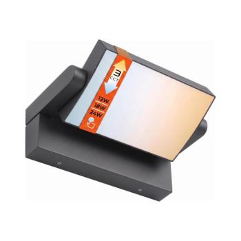 SmartLED LED Stm kültéri fali lámpatest LED/12/18/24W/230V 3000/4000/6500K IP54 fekete 5765 kép