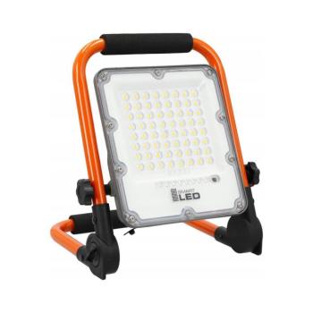 SmartLED LED újratölthető reflektor állvánnyal LED/30W/3,2V 4500K 5000 mAh IP65 narancssárga 5890 kép