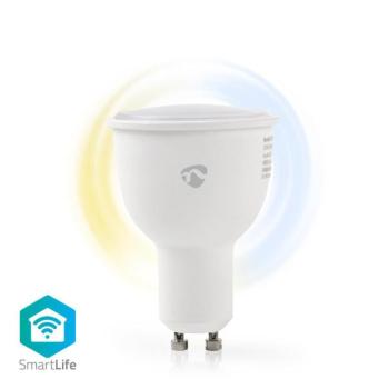 SmartLife LED Bulb | Wi-Fi | GU10 | 380 lm | 4.5 W | Hideg Fehér / Meleg Fehér | 2700 – 6500 K | Energia osztály: A+ | Android™ & iOS | Átmérő: 50 mm kép