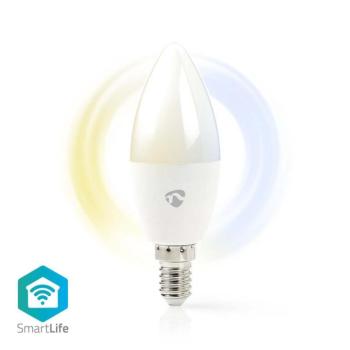 SmartLife LED Izzó | Wi-Fi | E14 | 470 lm | 4.9 W | Meleg és lehűlni fehér | 2700 – 6500 K | Android™ / IOS | Gyertya | 1 db
