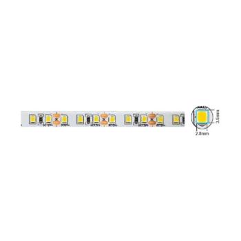 SMD LED szalag LEDStrip+ 24V 120x2835 9.6W/m 6000K 980lm/m IP20 3m ragasztó 8mm 5m/tekercs vágási egység 5cm 5540480 VITO kép