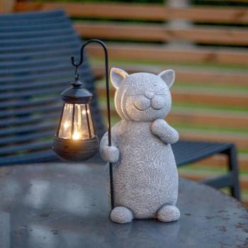 Smilla LED deco világítás, szürke/fekete, magasság 30 cm