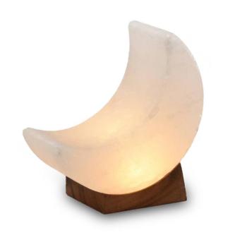Só kristály lámpa Moon white line USB, fa talp, fehér kép