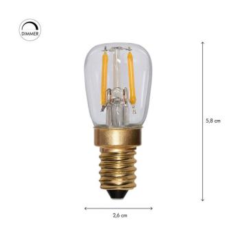 Soft Glow LED izzó, E14, 150 lm, 2,2 W, 2100 K, átlátszó, dimmelhető. kép