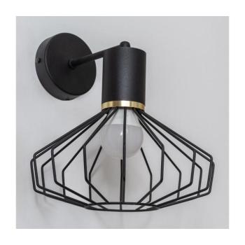 SOLANO fali lámpa 1xE27/15W/230V fekete/arany KK-1335/1 BK+GO+MAT kép