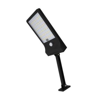 SOLAR LED reflektor SOLIGHT F 3W 440lm 6400K (hideg fehér) alkony és PIR mozgásérzékelővel 18650 3,7V 1800mAh IP44 fekete 3210190 VITO kép