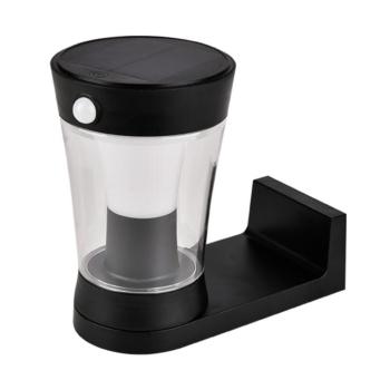SOLAR WALL LAMP 3W IP54 WITH SENSOR, BLACK kép