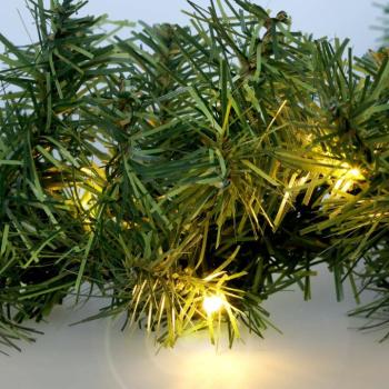Solight LED, 7 m, 112x LED, időzítő, karácsonyi fenyőtűs karácsonyi füzér kép