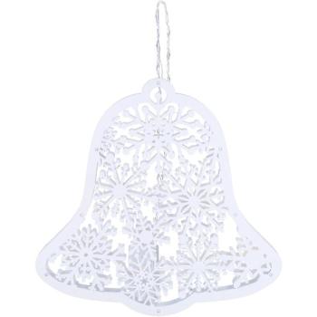 Solight LED-es fa karácsonyi csengő, 9x LED, fehér, 30 cm, időzítővel kép