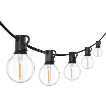 SOLIGHT LED kültéri fényfüzér, 10 izzó, 500 lm, meleg fehér kép