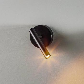 Sopel fali világítás, magasság 15 cm, fekete kép