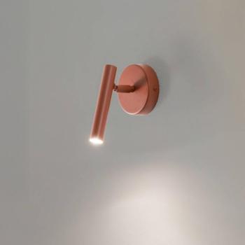Sopel fali világítás, téglavörös, 1 izzó, acél, magasság 15 cm kép