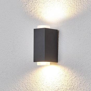 Sötétszürke kültéri fali lámpa Jovan, 2 izzós kép