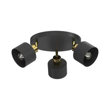 Spotlámpa PARKLA 3xE27/15W/230V fekete/arany 8780 kép