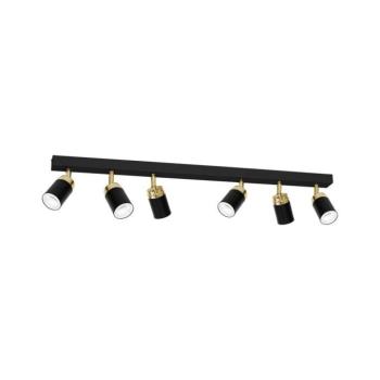 Spotlámpa RENO 6xGU10/8W/230V fekete/arany 5167 kép