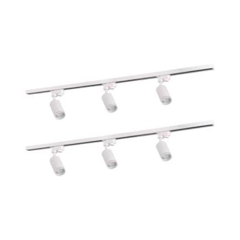 Spotlámpa sínrendszerhez PÁRIZS 6xGU10/10W/230V +2x1 m sín rendszer 321626 kép