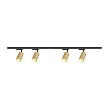 Spotlámpa sínrendszerrel PIPE 4xGU10/10W/230V arany/fekete ML1167 kép