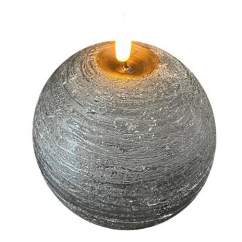 STERNTALER LED gyertya, fekete Magasság 13 cm gömb elem kép