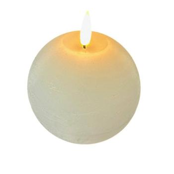 STERNTALER LED viaszgyertya, fehér, magasság 11 cm, gömb, elem kép