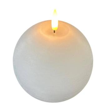 STERNTALER LED viaszgyertya, fehér, magasság 13 cm, gömb, elem kép