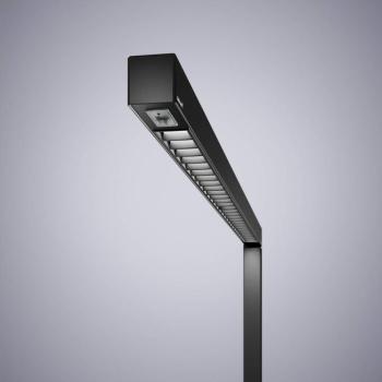 Straight.single LED álló lámpa, fekete, 3000K, érzékelő, 205 cm kép