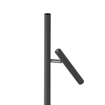 Streak-B LED tölthető állólámpa, magasság 134 cm, fekete, fém