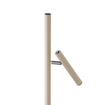 Streak-B LED tölthető állólámpa, magasság 134 cm, homokszínű, fém kép