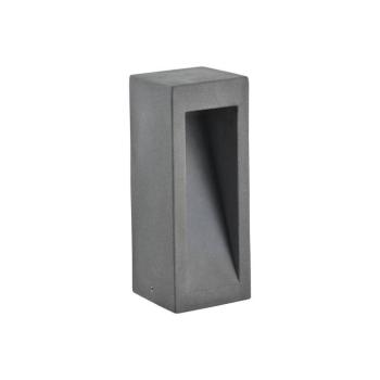 Style LED talapzatlámpa, beton, szürke kép