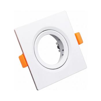 Süllyesztett GU10 lámpakeret 9x9 cm fehér SR007