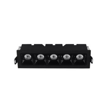 Süllyesztett LED spot lámpa ICECUBE-10 10W 940lm 3000K (meleg fehér) 148x45mm fekete 2102960 VITO