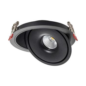 Süllyeszthető COB LED mélysugárzó lámpa állítható, 12w, CCT, 785lm, 25°, fekete, CRI>90, V-TAC, 10578 kép
