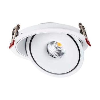 Süllyeszthető COB LED mélysugárzó lámpa állítható, 28w, CCT, 2500lm, 25°, fehér, CRI>90, V-TAC, 10583 kép