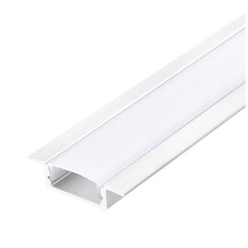 Süllyeszthető LED profil szett P02 opál fedlappal 2000 mm fehér, KOBI-004632 kép