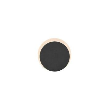 „Sun” LED fali lámpa, fekete, Ø 15 cm, fém kép