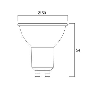 Sylvania LED-reflektor GU10 2,2 W 4 000 K 350 lm, dimmelhető kép
