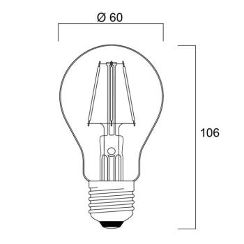 Sylvania ToLEDo Retro LED lámpa E27 4.1W zöld kép