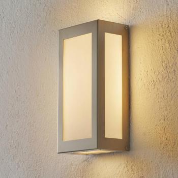 Szenzoros LED kültéri fali világítás Aqua Rain, rozsdamentes acél kép