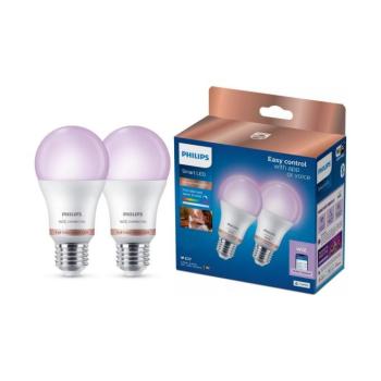 SZETT 2x LED RGB dimmelhető izzó Philips SMART A60 E27/12,5W/230V 2200-6500K 8721103160003 kép