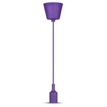 Szilikon függeszték, E27, lila, V-TAC, 3483 kép
