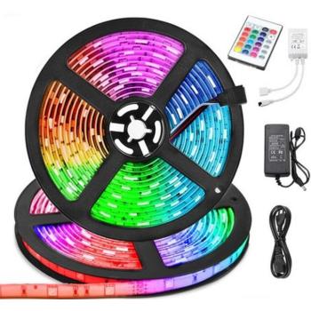 Színes távirányítós 5 méteres LED szalag szett (BBV)