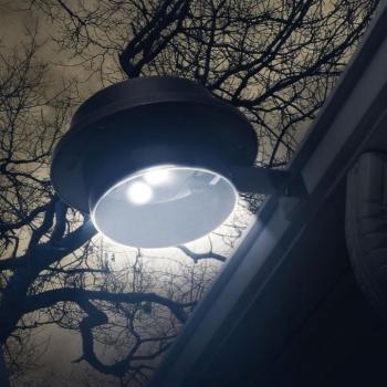 Szolár ereszcsatorna / kerítés fény 3 LED-del – fekete