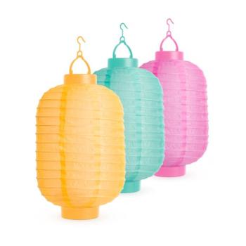 Szolár lampion – 3 színben – hidegfehér LED – 21 cm kép